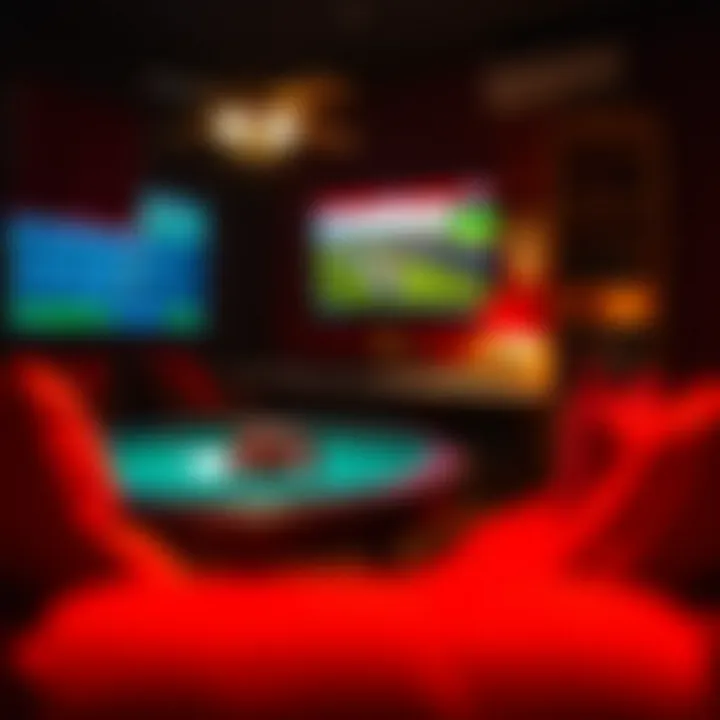 A comfortable home setting for betting