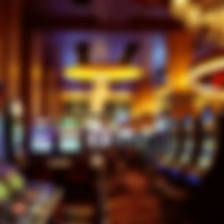 Interior shot of the gaming floor filled with slot machines and tables