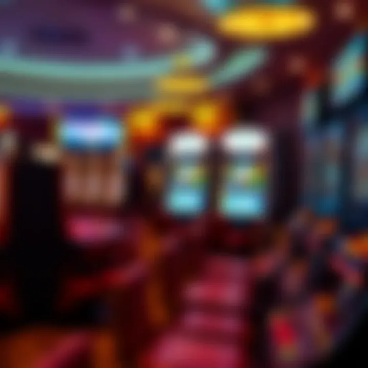 Exciting gaming options and slot machines on display