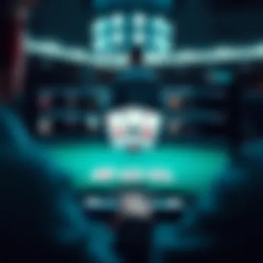 User interface of a popular poker app