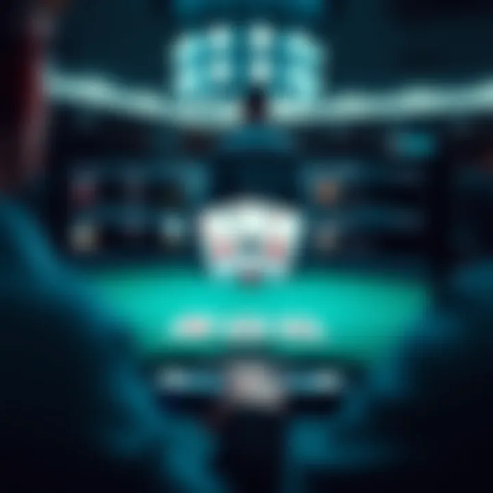 User interface of a popular poker app