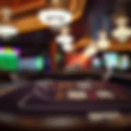 A captivating view of a blackjack table at a New Jersey casino