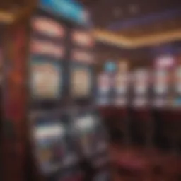 A panoramic view of Borgata Casino showcasing its vibrant slot machines