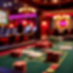 Visual representation of online casino gameplay