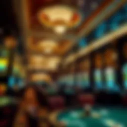 Luxurious casino interior showcasing opulence