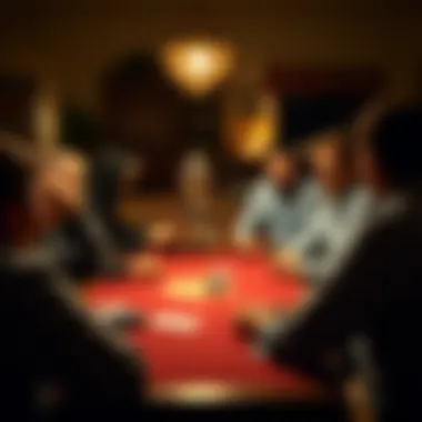 A group of friends enjoying a casual poker night at home