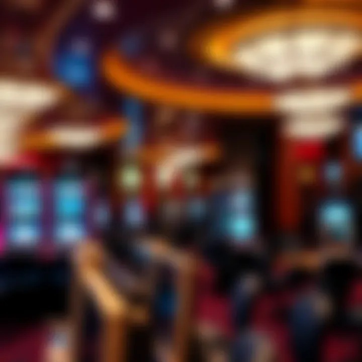 Interior view of a luxury casino in Boston