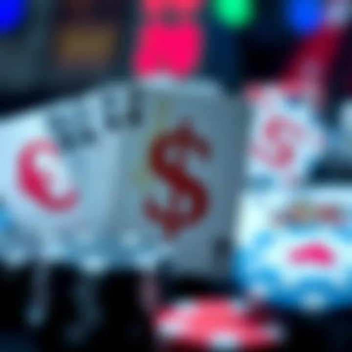 Symbols of various currencies used in online poker