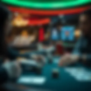 High-Stakes Strategies Unveiled Visualization of high-stakes gambling strategies and decisions