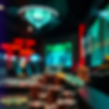 Technology Transforming Gambling A futuristic depiction of technology's role in the gambling industry