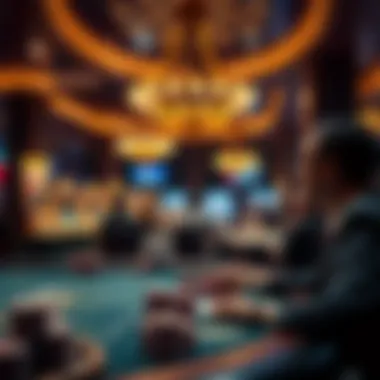 Luxurious online casino ambiance with engaging gameplay