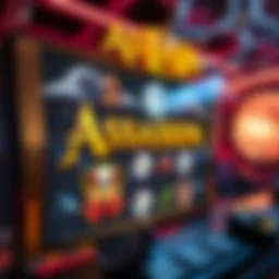 A captivating view of the Assassin Moon slot interface with vibrant graphics