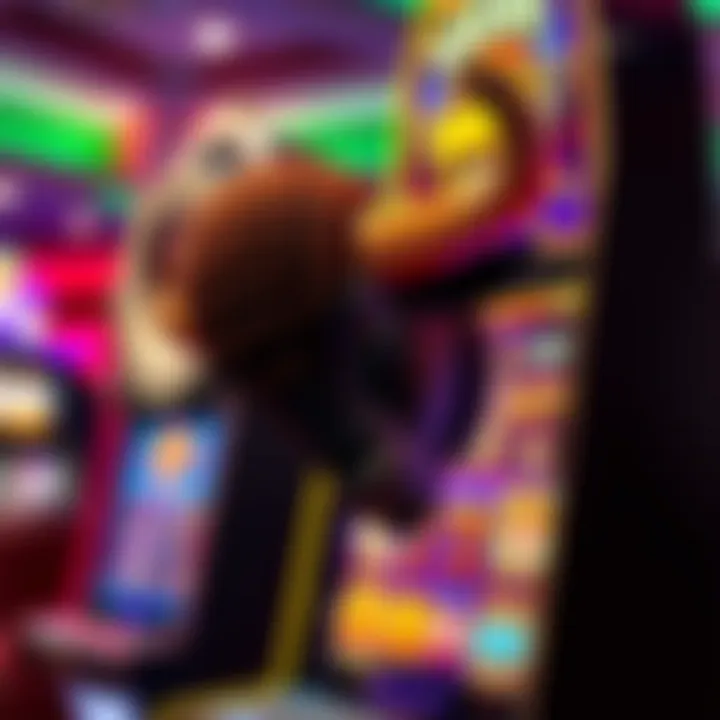 Vibrant Buffalo slot machine display in a Las Vegas casino