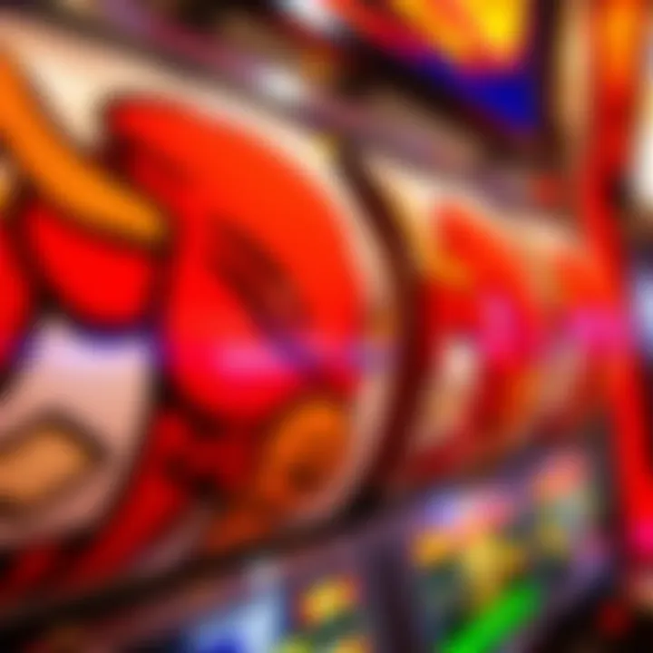 Close-up view of Buffalo slot machine symbols and reels
