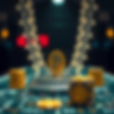 A conceptual image of blockchain technology