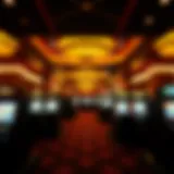 An elegant view of a progressive casino interior showcasing advanced gaming technology.