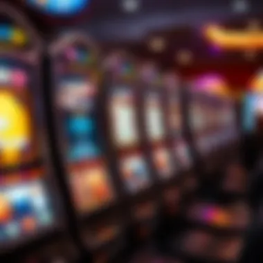 A close-up of a modern slot machine with a digital display and innovative features.