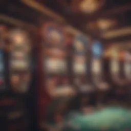 Colorful display of various free casino games available online