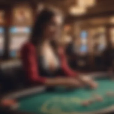 User Experience in Online Casino Gaming A player engaging with an online casino game interface