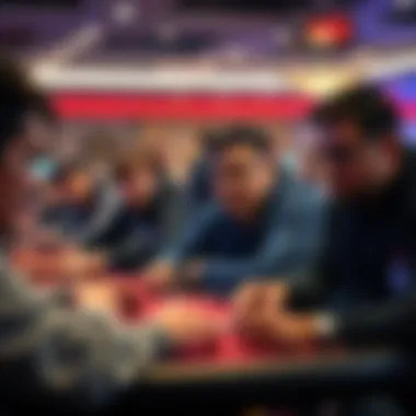 A diverse group of players engaged in free-to-play poker online