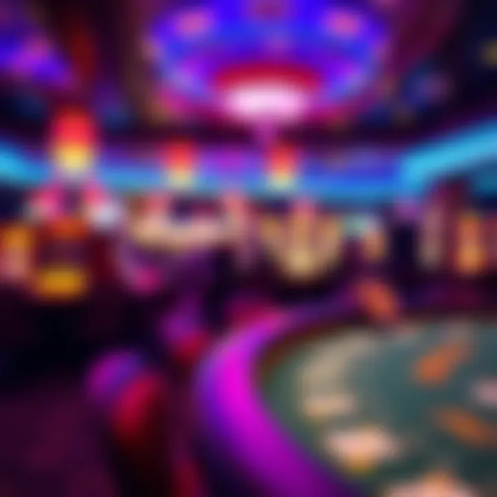 The Thrill of the Casino Environment A vibrant casino setting highlighting the thrill and excitement of gambling