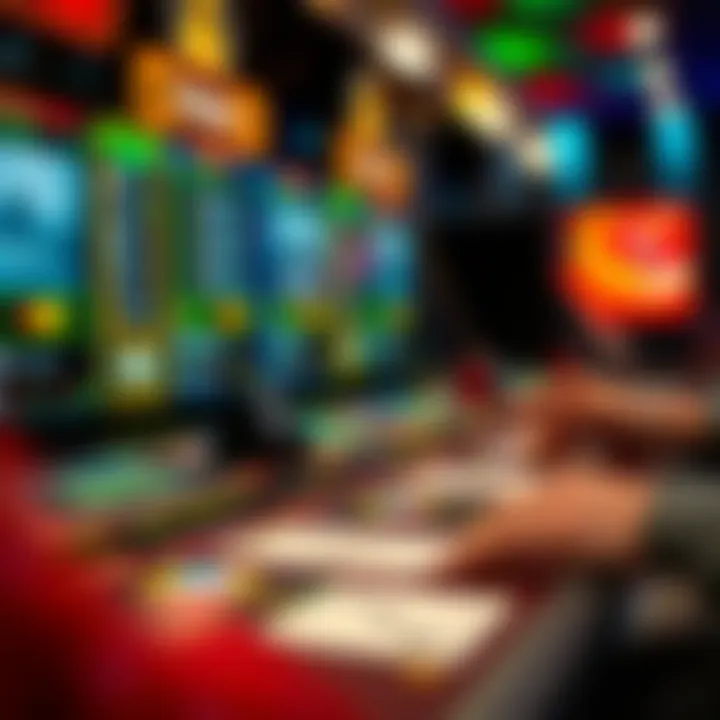 Interactive Features of Rewarding Games A close-up of game mechanics demonstrating interactive features and user interface