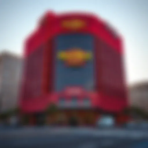 Exterior view of the Hard Rock Hotel Atlantic City showcasing its iconic design