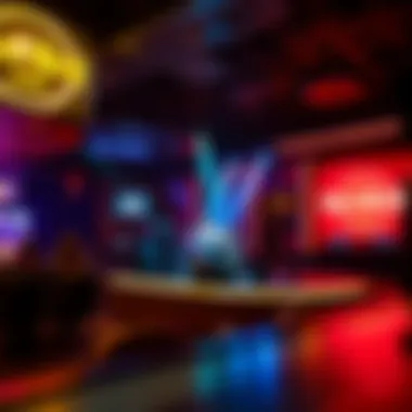 Entertainment venue with dynamic live performance setup