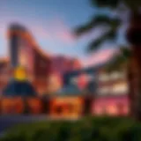 Exterior view of Hard Rock Hotel showing its unique architecture