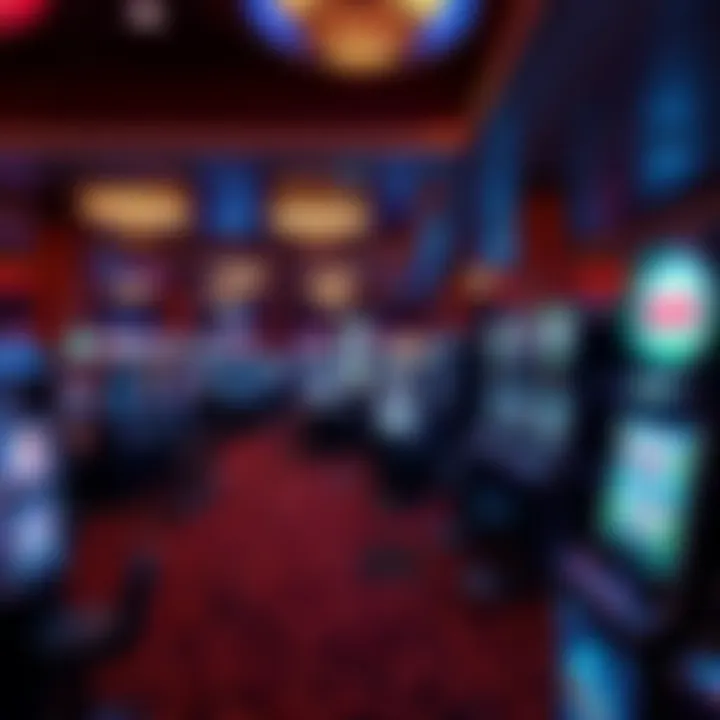 Luxurious gaming floor filled with slot machines and table games