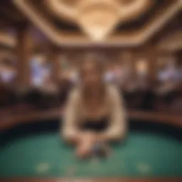 Luxurious casino environment showcasing a vibrant gaming table