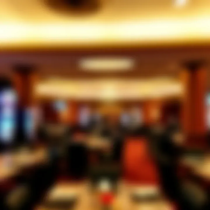 Luxurious dining area within Kewadin Casino featuring exquisite decor and dining options