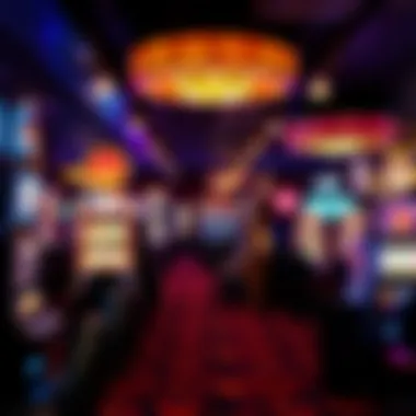 Interior gaming floor at Kewadin Casino filled with diverse slot machines and gaming tables