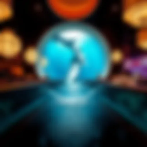 Water slide view through the shark tank