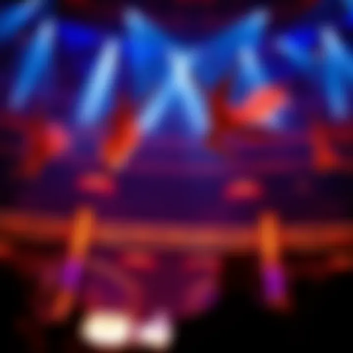 Enchanting Mid-Air Performance An enchanting moment depicting performers in mid-air during a breathtaking act.