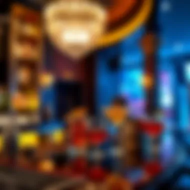 An elegant bar setting with a selection of long drinks