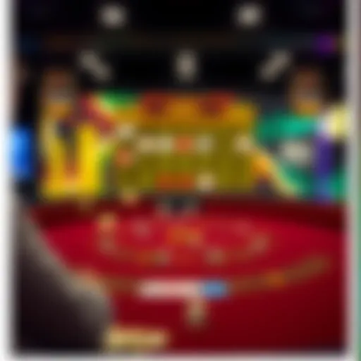 Virtual baccarat game interface showcasing gameplay.