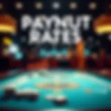 Visual representation of online casino payout rates