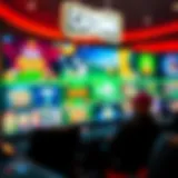 A vibrant online casino interface showcasing various games