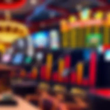 A graphical representation of market trends in online casinos