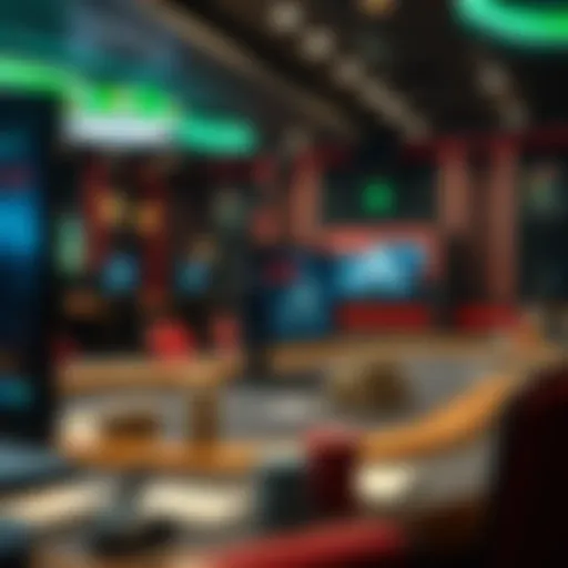 Visual representation of an online poker tournament setup