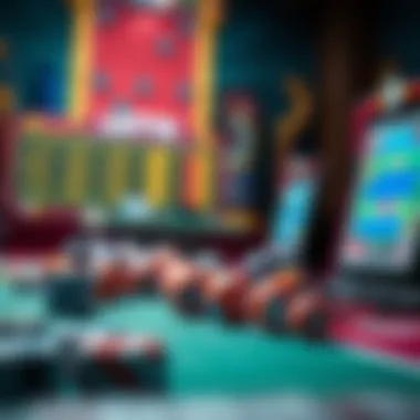 A conceptual illustration of chance and probability in gaming.