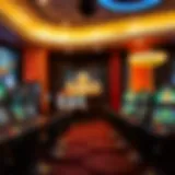 Virtual Casino Experience Virtual casino environment showcasing gaming options