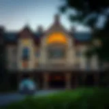 Exterior view of the Biltmore Lodge and Casino showcasing its grand architecture