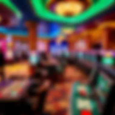 Luxurious gaming floor filled with vibrant gaming options