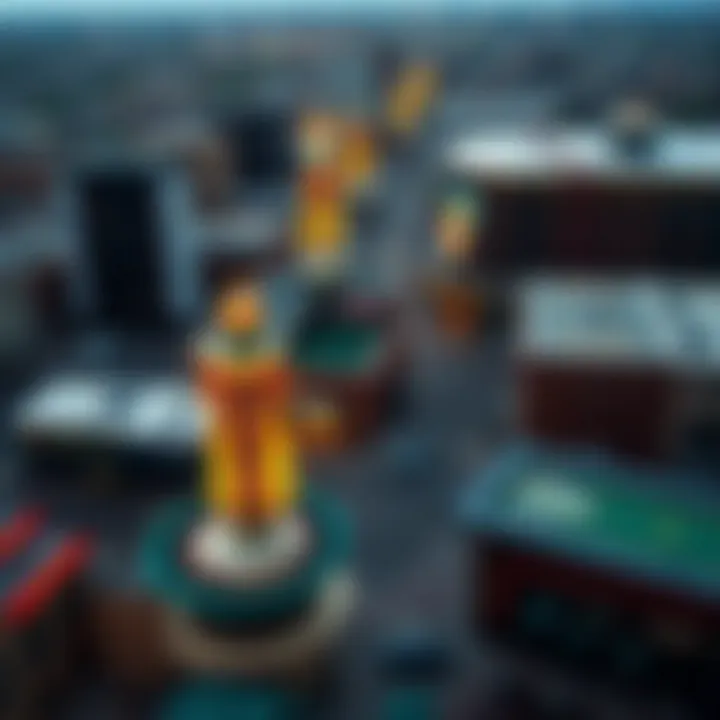 Aerial view of Bronx casino landscape showcasing vibrant urban life