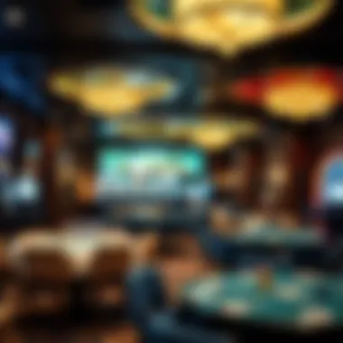 A serene lounge area in a casino promoting responsible gambling