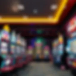 An intricate display of various online slot machines showcasing distinct themes