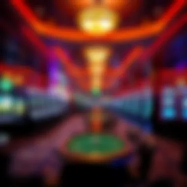 Vibrant gaming floor of a Toronto casino