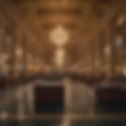 Luxurious lobby of the Venetian Hotel